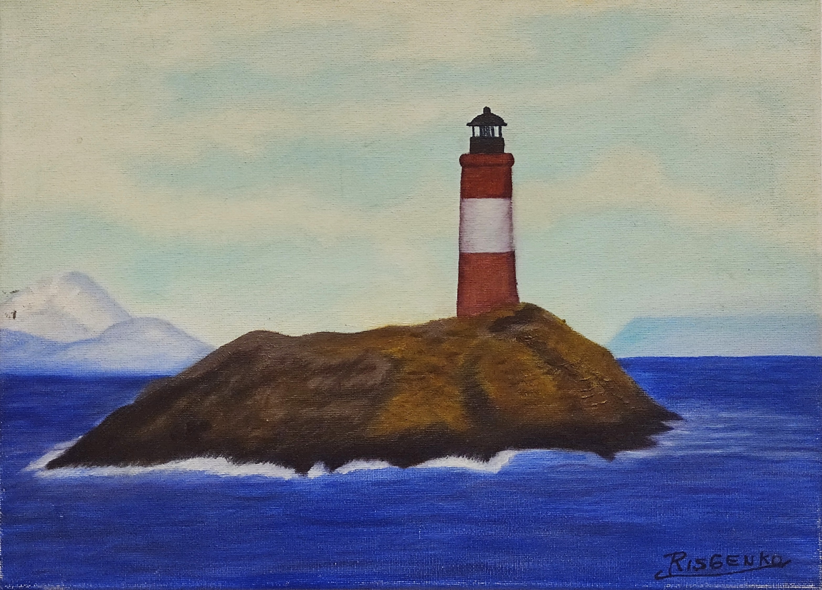Faro 30 x 40cm, oleo sobre bastidor